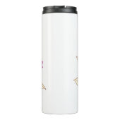 Vlinderstruik in Magenta Thermosbeker (Achterkant)