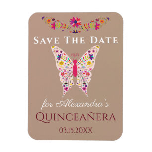 Vlindertaart Kunst Vlinder Quinceanera Save The Da Magneet