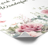 Vlindertafelbord met herinneringen poster (Hoek)