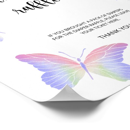 Vlindertaperraket Poster (Hoek)