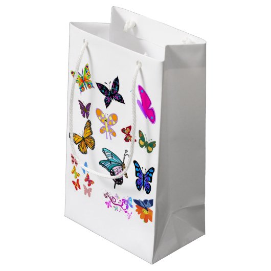 vlindertas klein cadeauzakje (Achterkant Gekanteld)