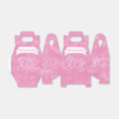 Vlindertekening Aangepaste roze Waterverf Bedankdoosjes (Uitgevouwen)