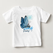 Vlinderthema 1e verjaardag t-shirt (Voorkant)