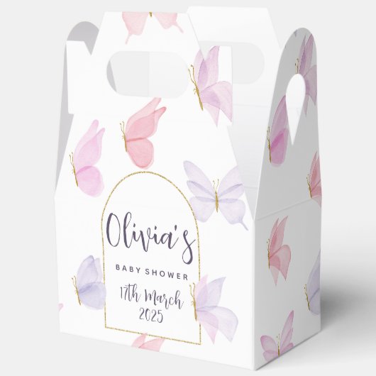 Vlinderthema feestdozen bedankdoosjes (Open)