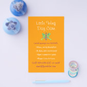 Vlinderthema kinderopvang flyer (Enkel)