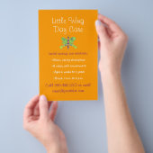 Vlinderthema kinderopvang flyer (Hand)