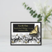 Vlinderthema Save the Date Aankondigingskaart (Staand voorkant)