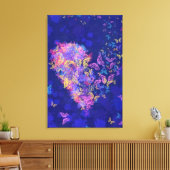 Vlindertijd Canvas Print Liefde - Schilderij (Insitu (Woonkamer))