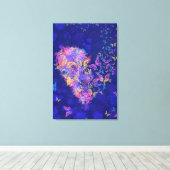 Vlindertijd Canvas Print Liefde - Schilderij (Insitu (Houten vloer))