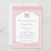 Vlindertje Baby Shower Kaart (Voorkant)