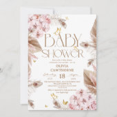 Vlindertje Baby Shower Kaart (Voorkant)