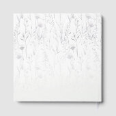 Vlindertje Baby Shower Paarse Boho Bloemenfeestje Gastenboek (Achterkant)