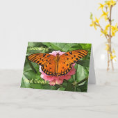 Vlindertje Kaart (Gele Bloem)