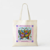 Vlindertjes Hartjes Tote Bag (Achterkant)