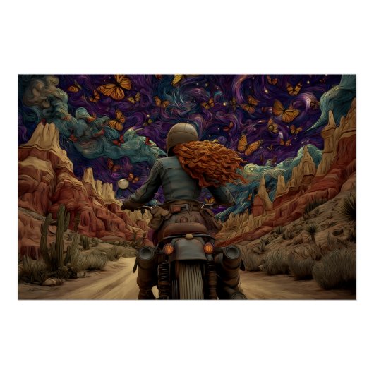 Vlindertocht door het Dreamscape Perfect Poster (Voorkant)