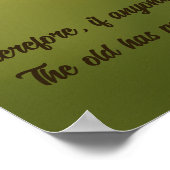 Vlindertransformatie 2 Korintiërs 5:17 Bijbel Poster (Hoek)