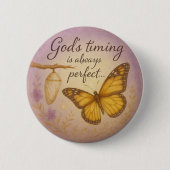 Vlindertransformatie - Knopontwerp Ronde Button 5,7 Cm (Voorkant)