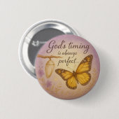 Vlindertransformatie - Knopontwerp Ronde Button 5,7 Cm (Voorkant /achterkant)