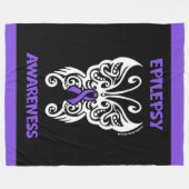 Vlindertribal...Epilepsie Fleece Deken (Voorkant (Horizontaal))