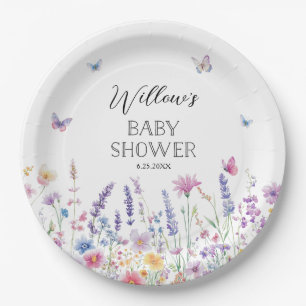 Vlindertuin Baby Shower Papieren Borden Bordje