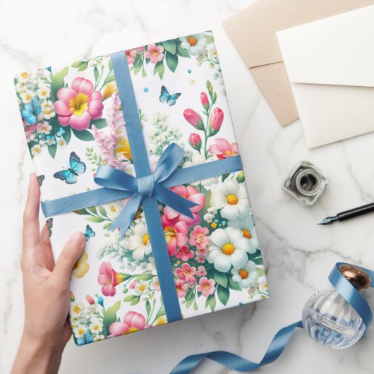 Vlindertuin Bloei Cadeaupapier (Geschenken)