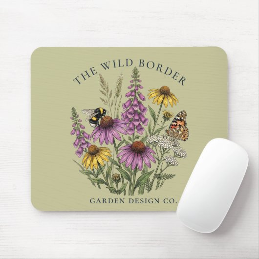 Vlindertuin Botanische Salie Groene Muismat (Met muis)