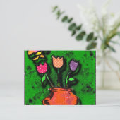 vlindertuin briefkaart (Staand voorkant)