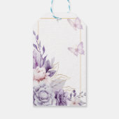 Vlindertuin cadeaukaartje cadeaulabel (Achterkant)