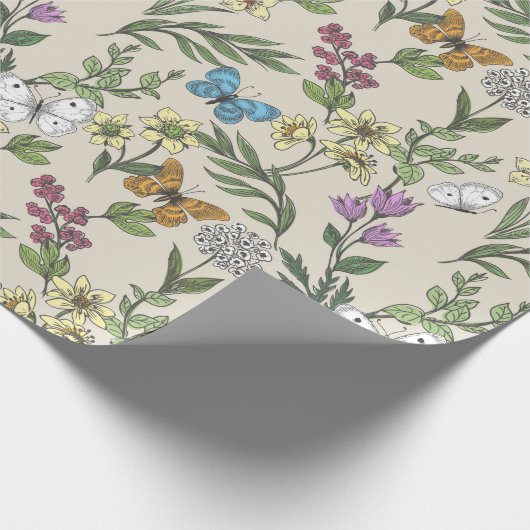 Vlindertuin Cadeaupapier (Hoek)