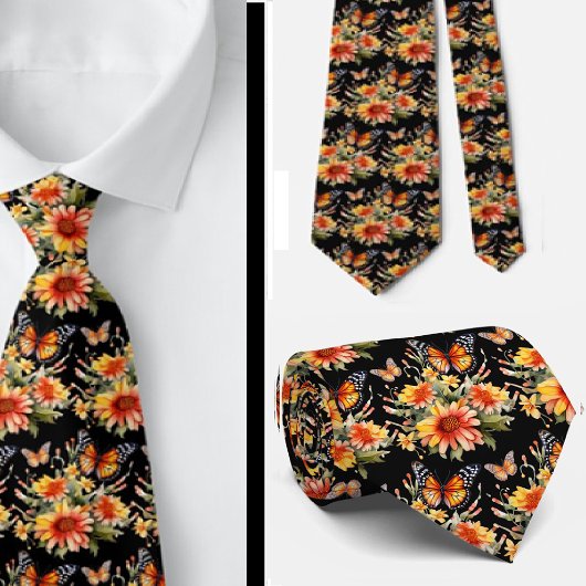 Vlindertuin Elegant Patroon Nek Stropdas