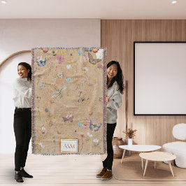 Vlindertuin  gooien deken