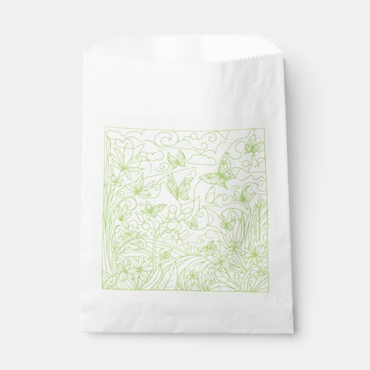 Vlindertuin Groen Bedankzakje (Voorkant)