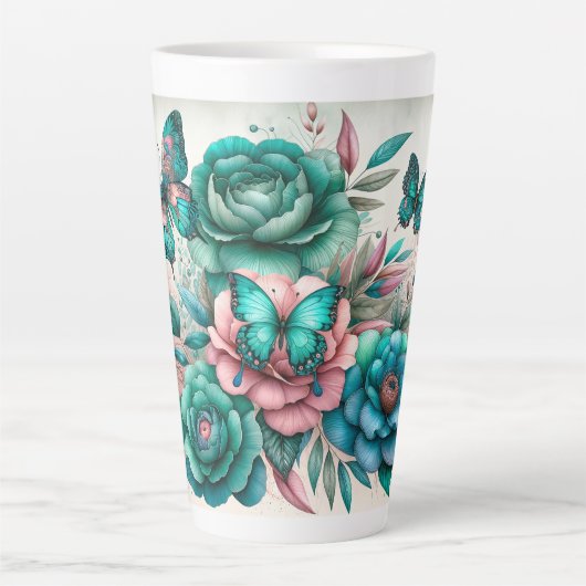 Vlindertuin Latte Mok (Voorkant)