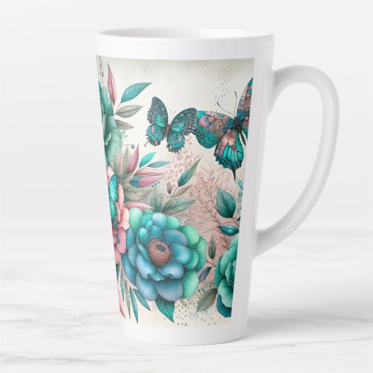 Vlindertuin Latte Mok (Rechts)