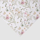 Vlindertuin met wilde bloemen  tissuepapier (Detail)