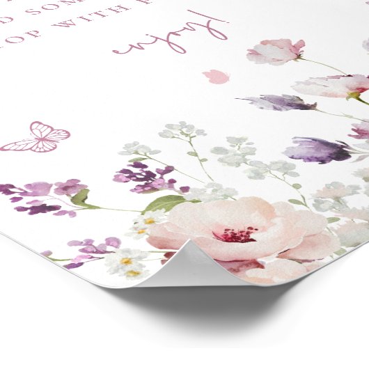 Vlindertuin Mimosa Bar Bord Poster (Hoek)