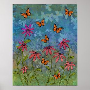vlindertuin-poster poster