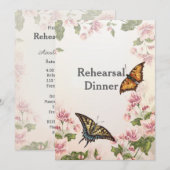 Vlindertuin repetitie diner kaart (Voorkant / Achterkant)