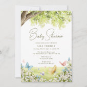 vlindertuin schattig grillig lente Baby shower Kaart (Voorkant)