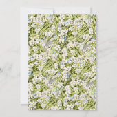 vlindertuin schattig grillig lente Baby shower Kaart (Achterkant)