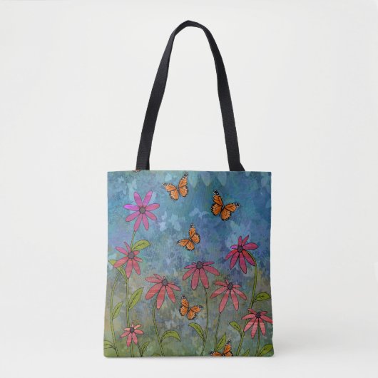 vlindertuin tote bag (Voorkant)