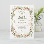 Vlindertuin vlinders baby shower kaart (Staand voorkant)