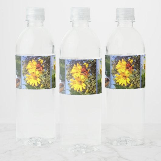 Vlindertuin Waterfles Etiket (Flessen)