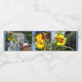 Vlindertuin Waterfles Etiket (Enkel label)