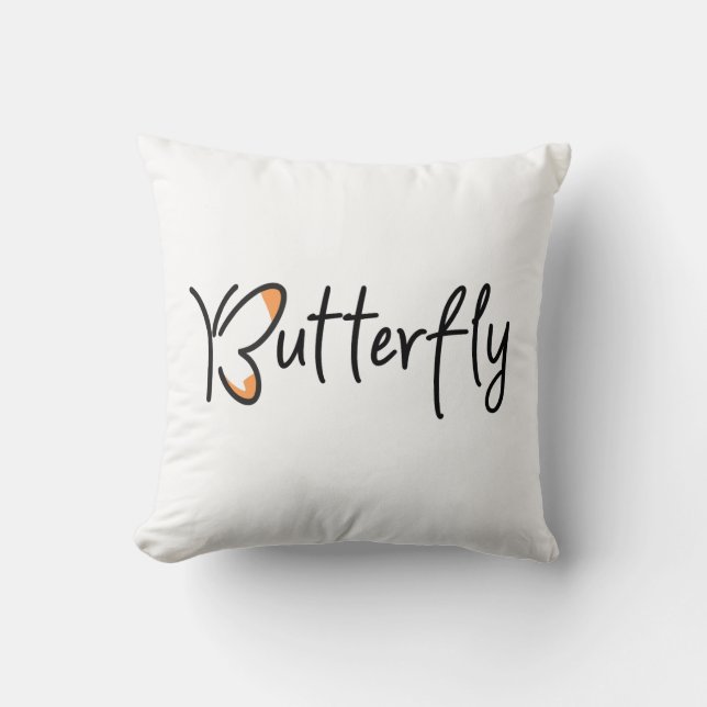 Vlindertypografie, Butterfly Kussen (Voorkant)