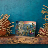 "Vlindervaandel" Plaquette Fotoplaat (Zijkant)