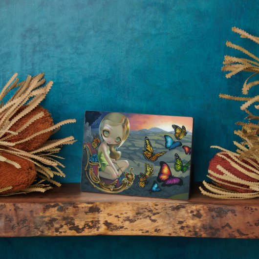 "Vlindervaandel" Plaquette Fotoplaat (Zijkant)