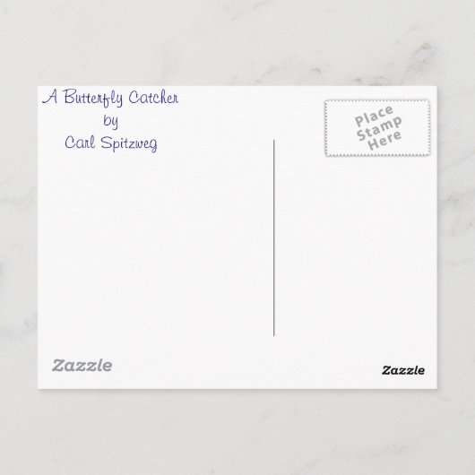  vlindervanger briefkaart (Achterkant)