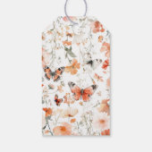 Vlinderveld Aquarel Bruidsdouche Aangepast Cadeaulabel (Achterkant)