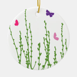 vlinderveld keramisch ornament